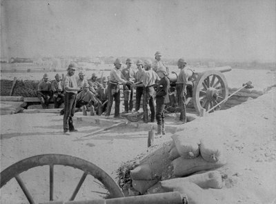 Forze britanniche dopo la cattura di Alessandria, 1882 da English Photographer